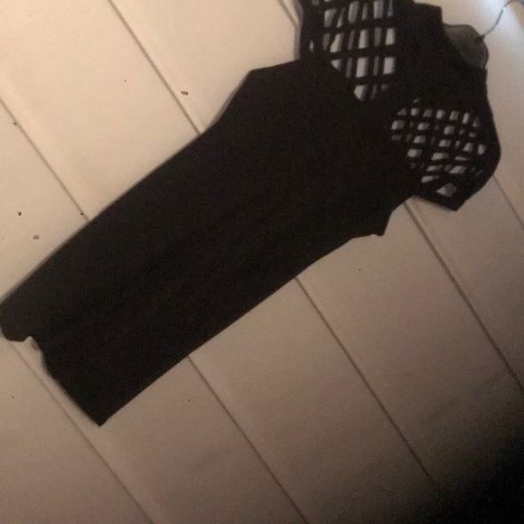 Black Open Top Dress - Picture 2 of 2